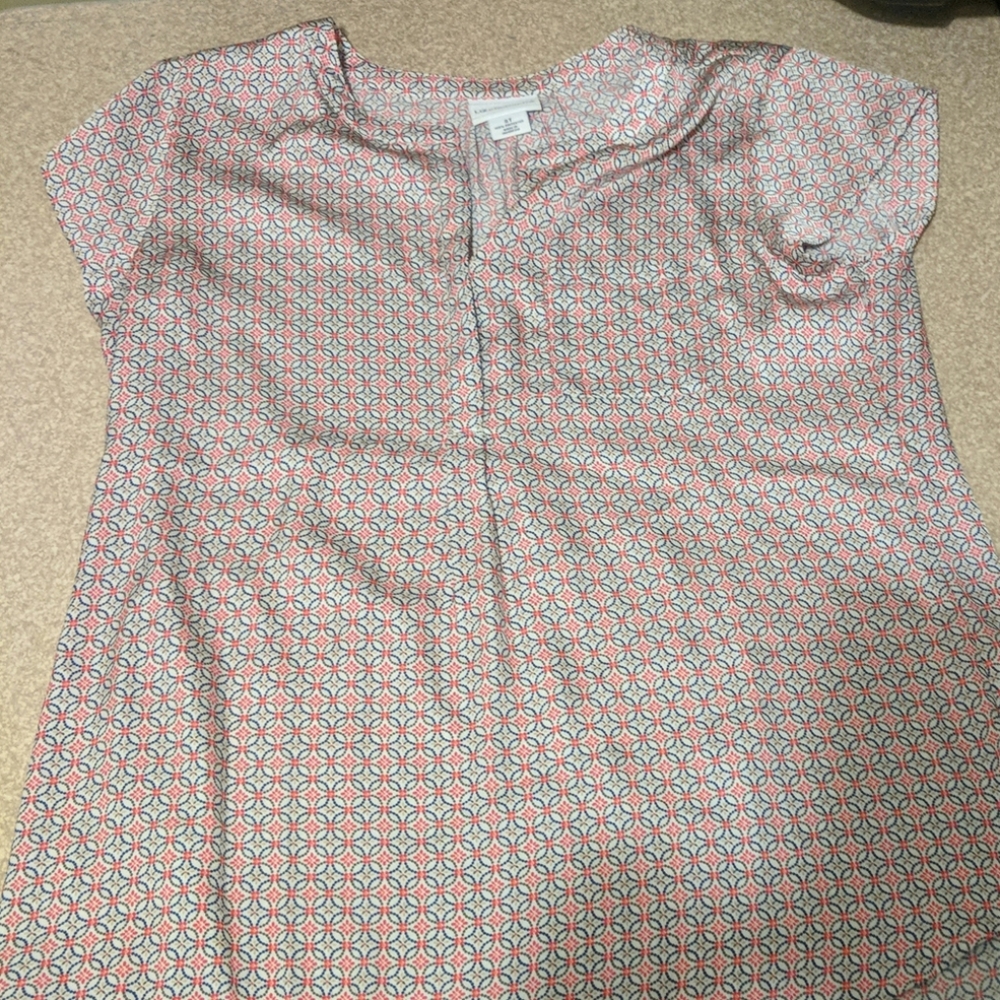 Silky Patterned Top